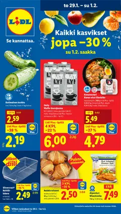 Esikatselu Lidl tarjoukset voimassa alkaen 29/01/2026