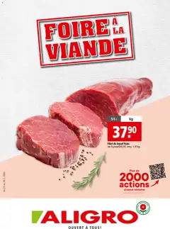 Vorschau Aligro Aktionen Foire à la Viande Chavannes, Matran, Genève, Sion gültig ab 23.08.2026