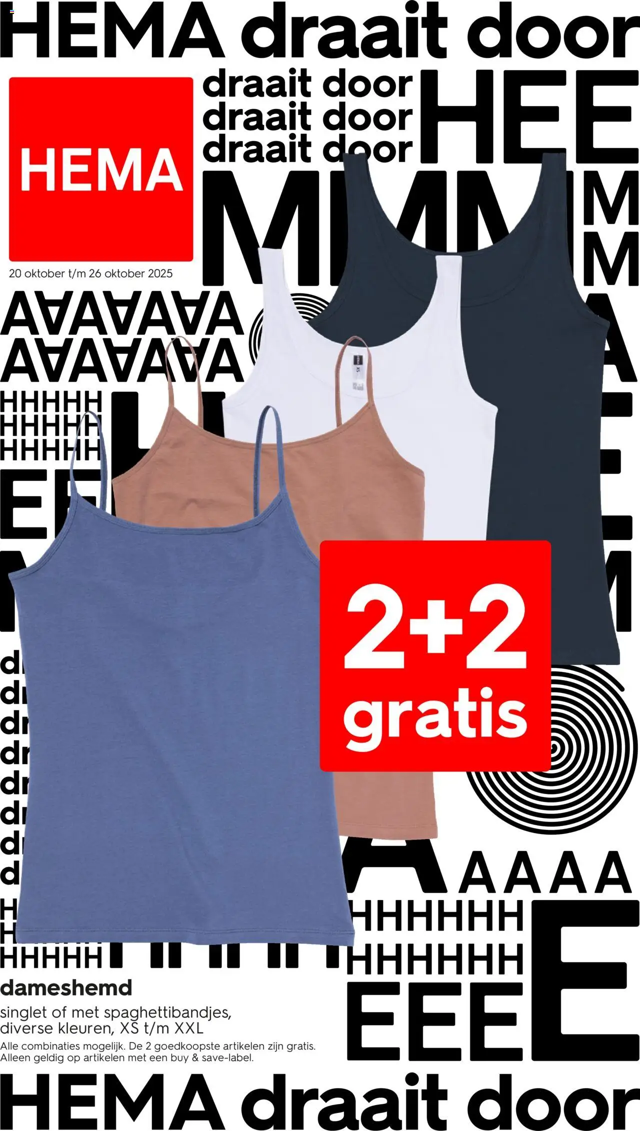 Hema folder / publicité - pagina 1- geldig vanaf 20/10/2025