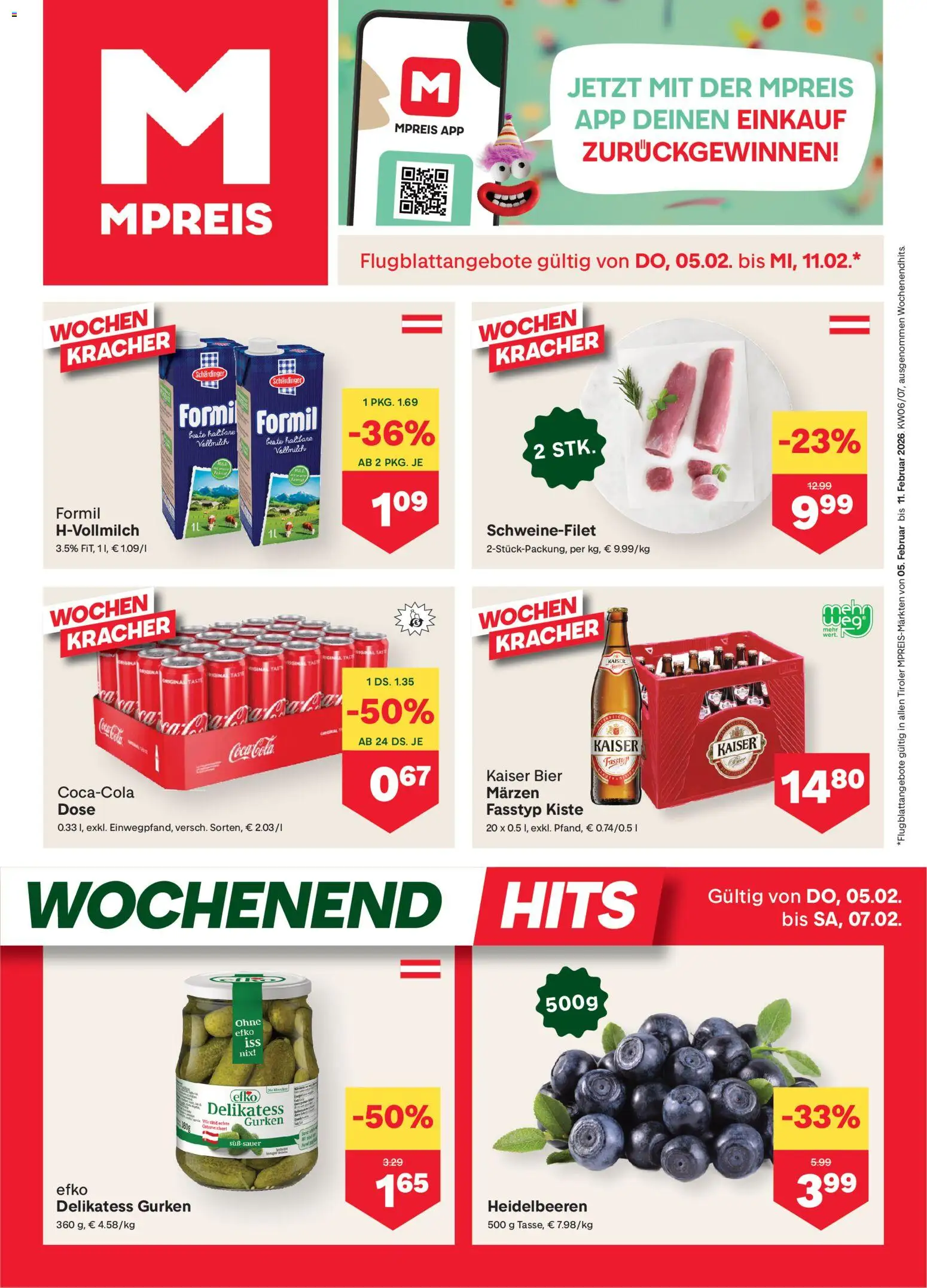 MPREIS Flugblatt - Seite 1- gültig ab 12.02.2026