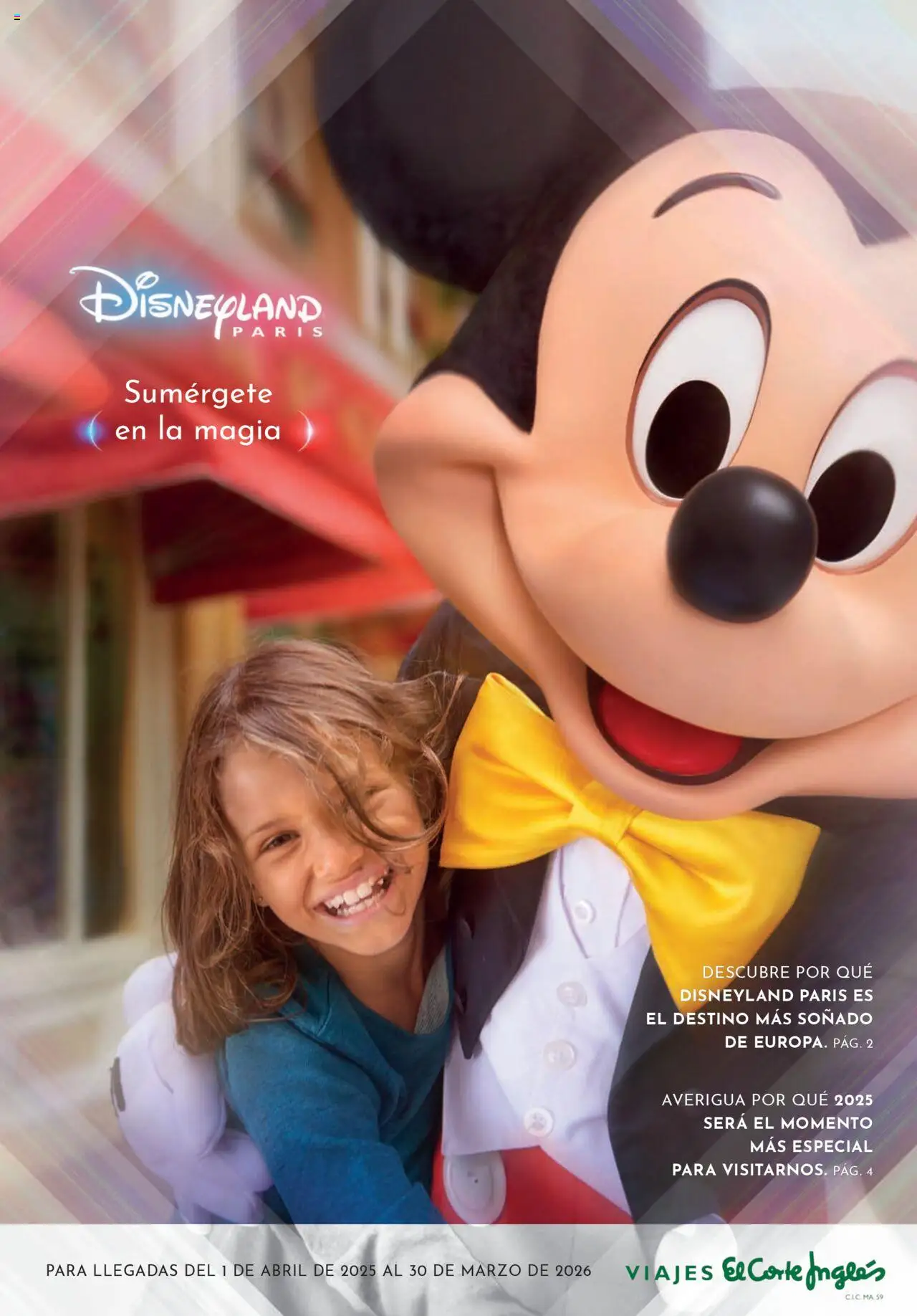 Viajes El Corte Inglés - Disneyland Paris 2025 2026 - Página de 1 - Válido desde 01/04/2025