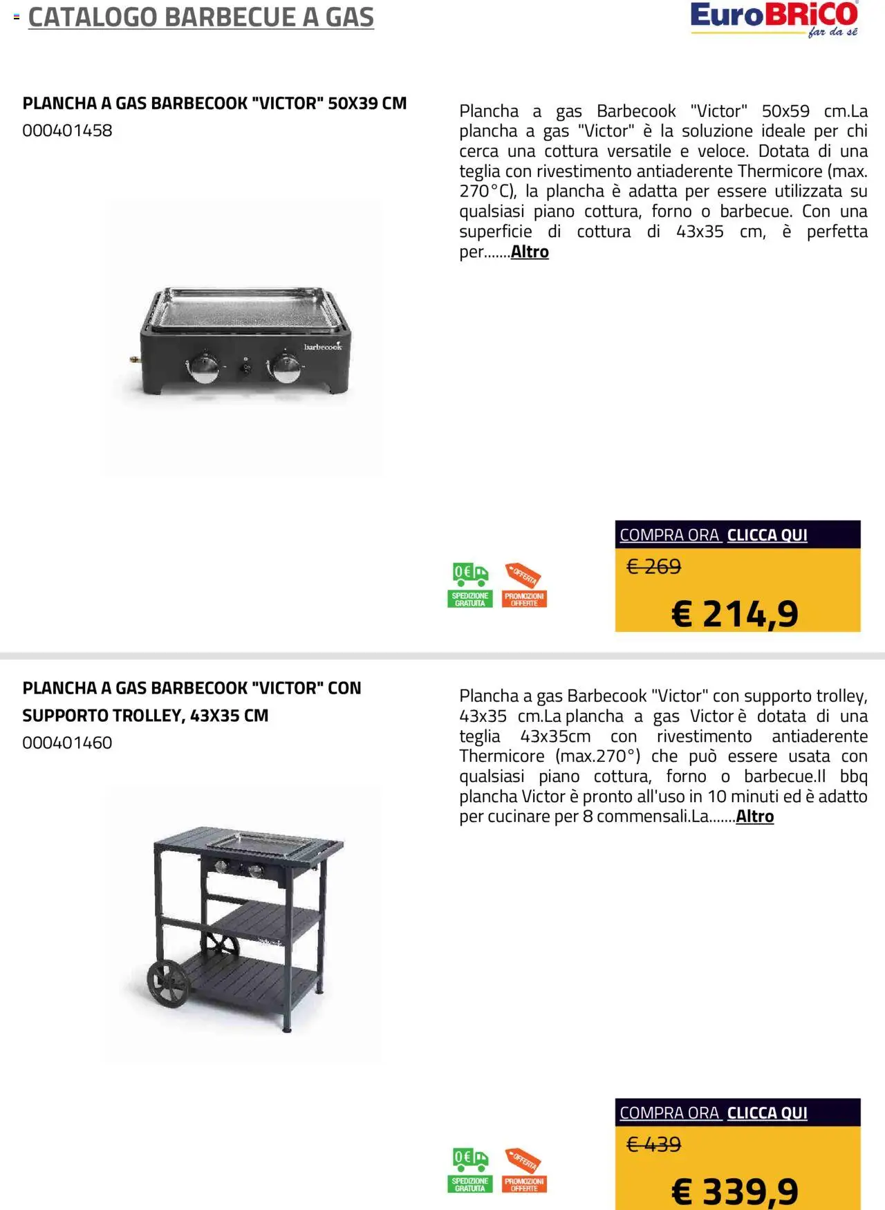 Eurobrico Barbecue a Gas catalogo - pagina 22 - valido dal 23/07/2025