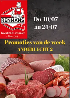 Renmans folder / publicité geldig vanaf 18/07/2025