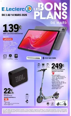 Aperçu E.Leclerc - Bons plans mars 2026 valable à partir du 03/03/2026
