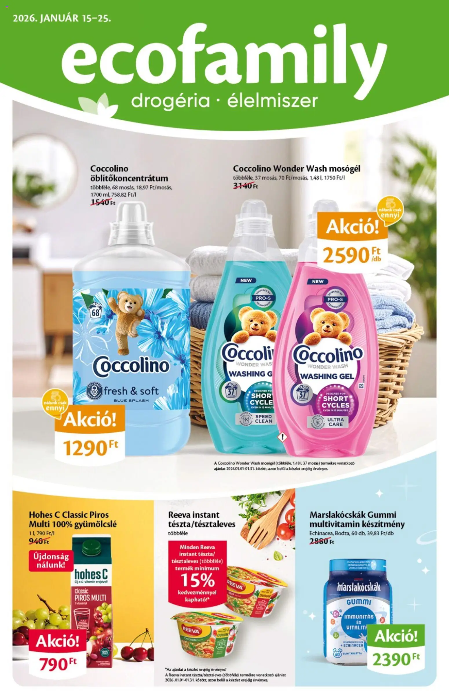 EcoFamily Akciós újság - 1oldal - érvényes 2026.01.15.-tól