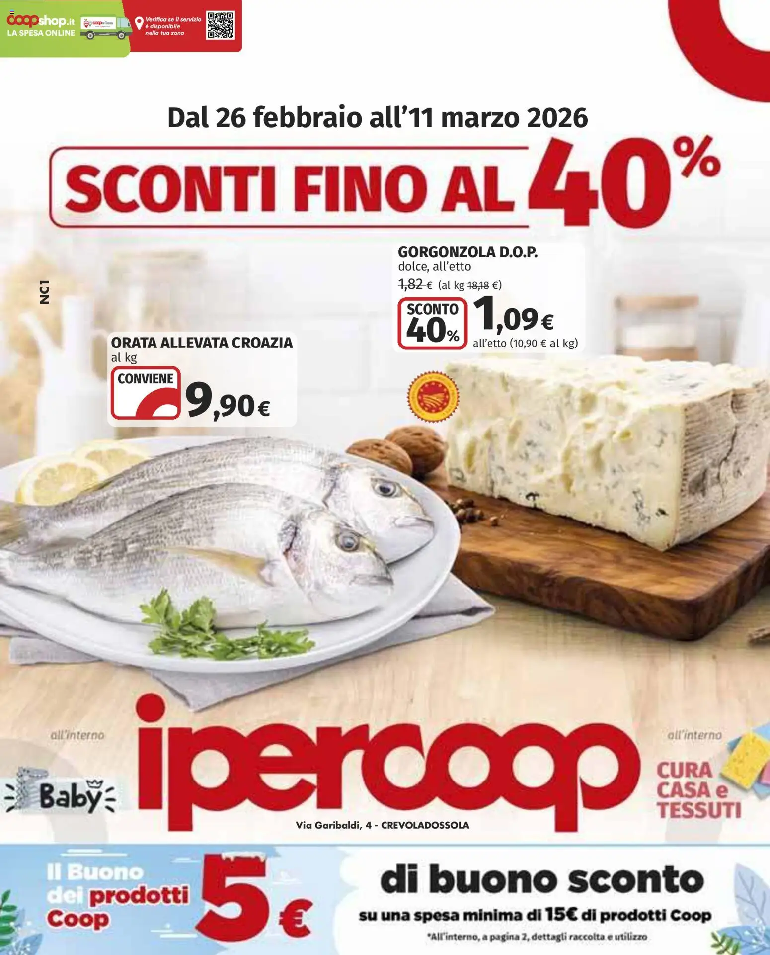 Ipercoop Crevoladossola catalogo - pagina 1 - valido dal 26/02/2026