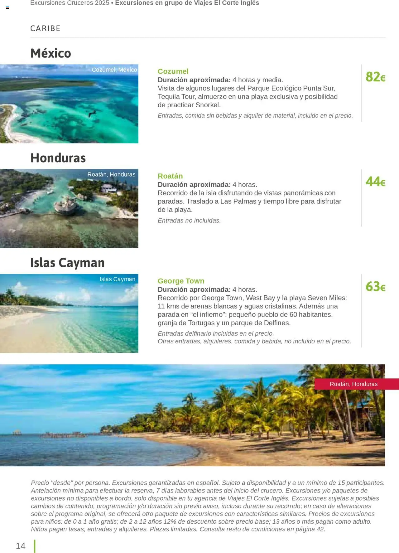 Viajes El Corte Inglés Excursiones Cruceros - Página de 14 - Válido desde 27/03/2025