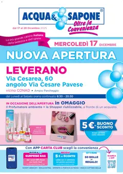 Anteprima Acqua e Sapone Leverano catalogo valida dal 17/12/2025