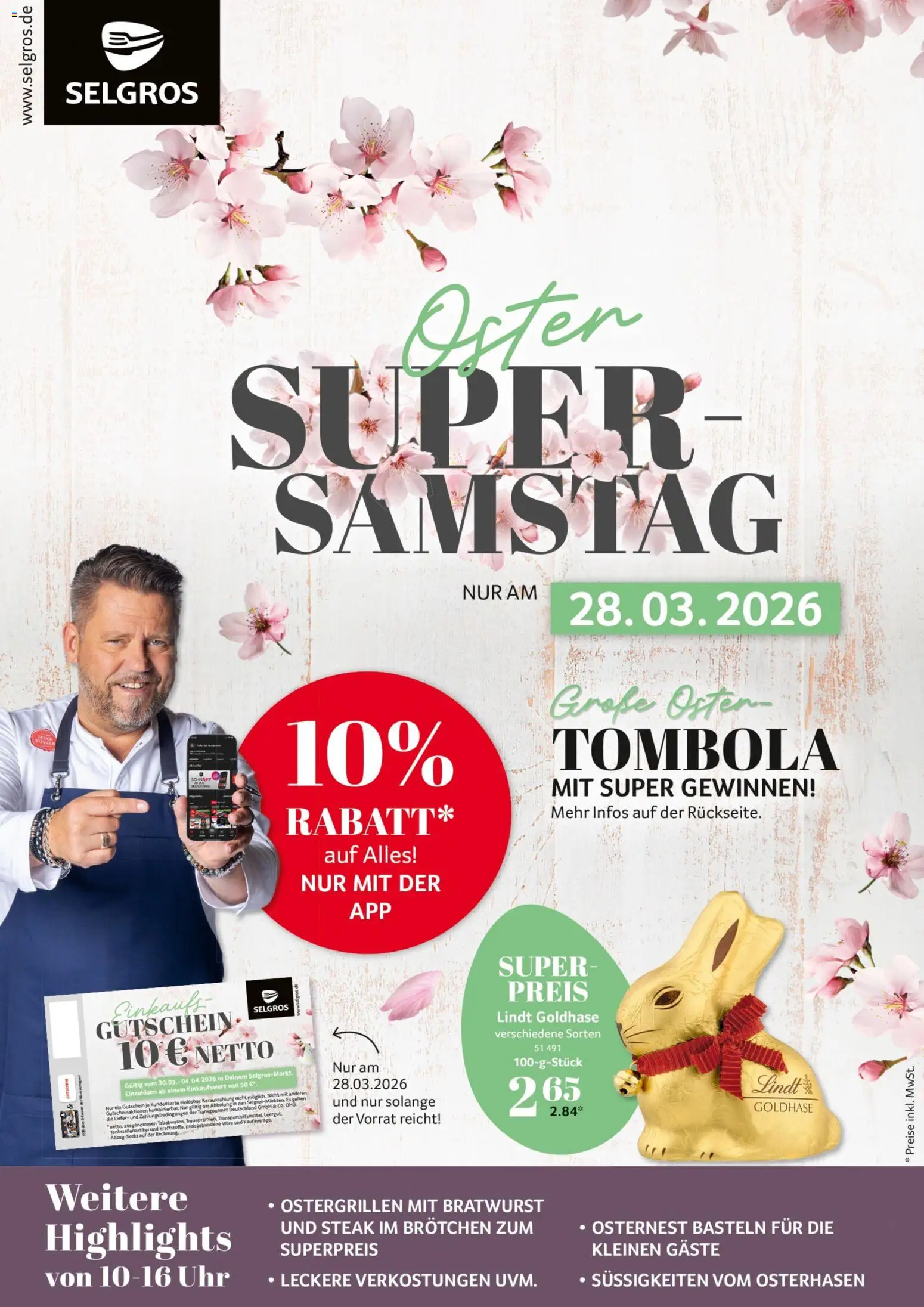 Selgros Oster Super-Samstag - Seite 1 - gültig ab 28.03.2026