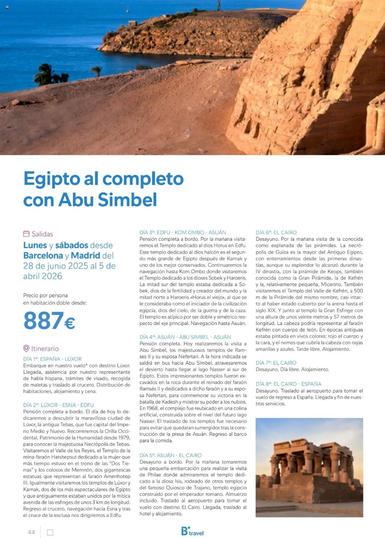 B the travel brand Egipto - Página de 44 - Válido desde 01/07/2025