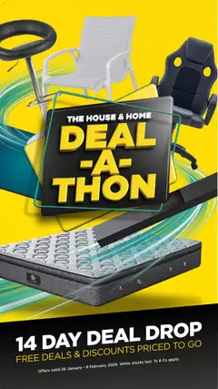 Preview House and Home - Deal-a-thon  valid from 26/01/2026