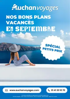 Auchan - Auchan voyages : bons plans vacances ! geldig vanaf 01/09/2025