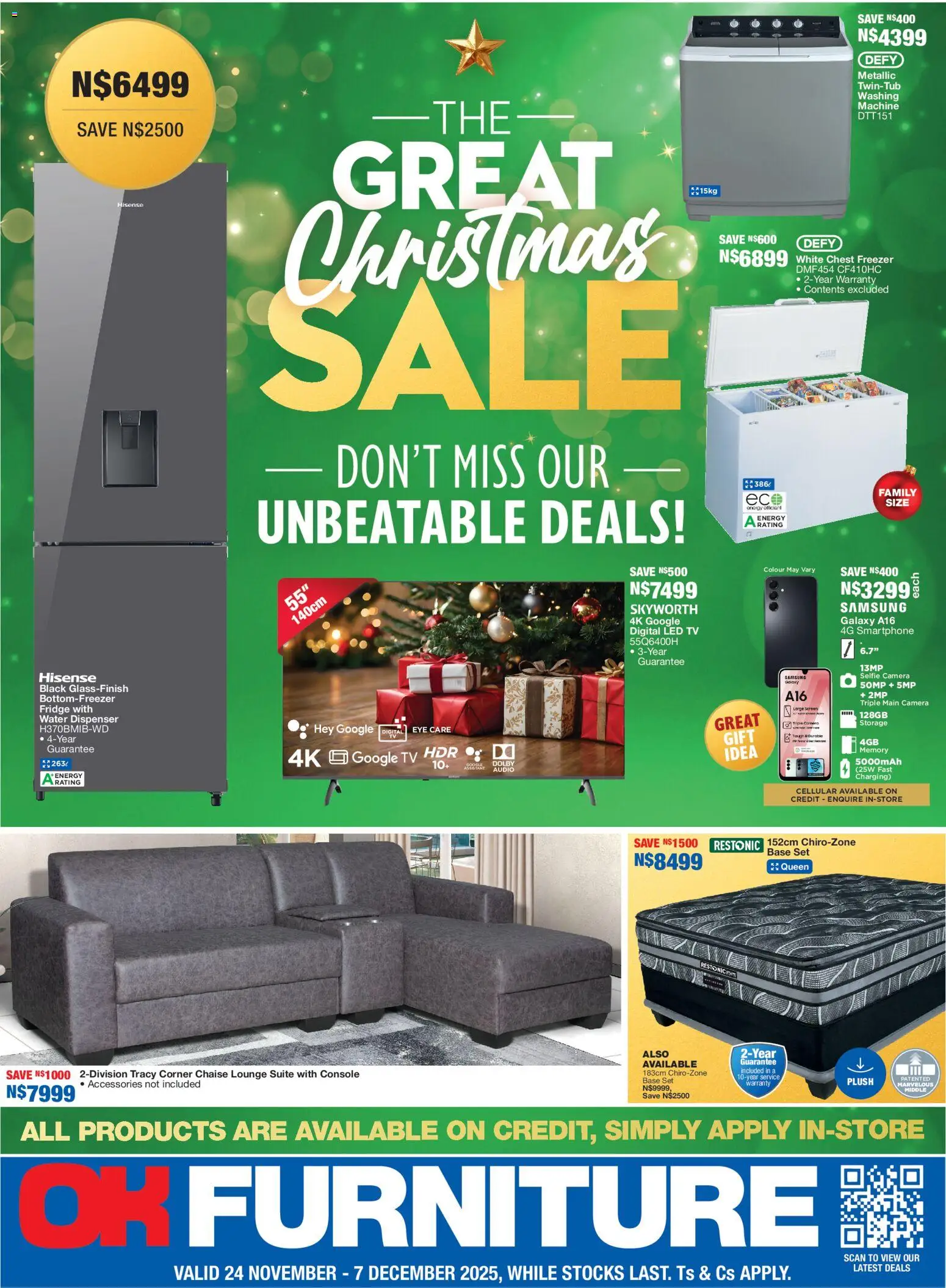 OK Furniture - Namibia The Great Christmas Sale - page 1- valid from 24/11/2025