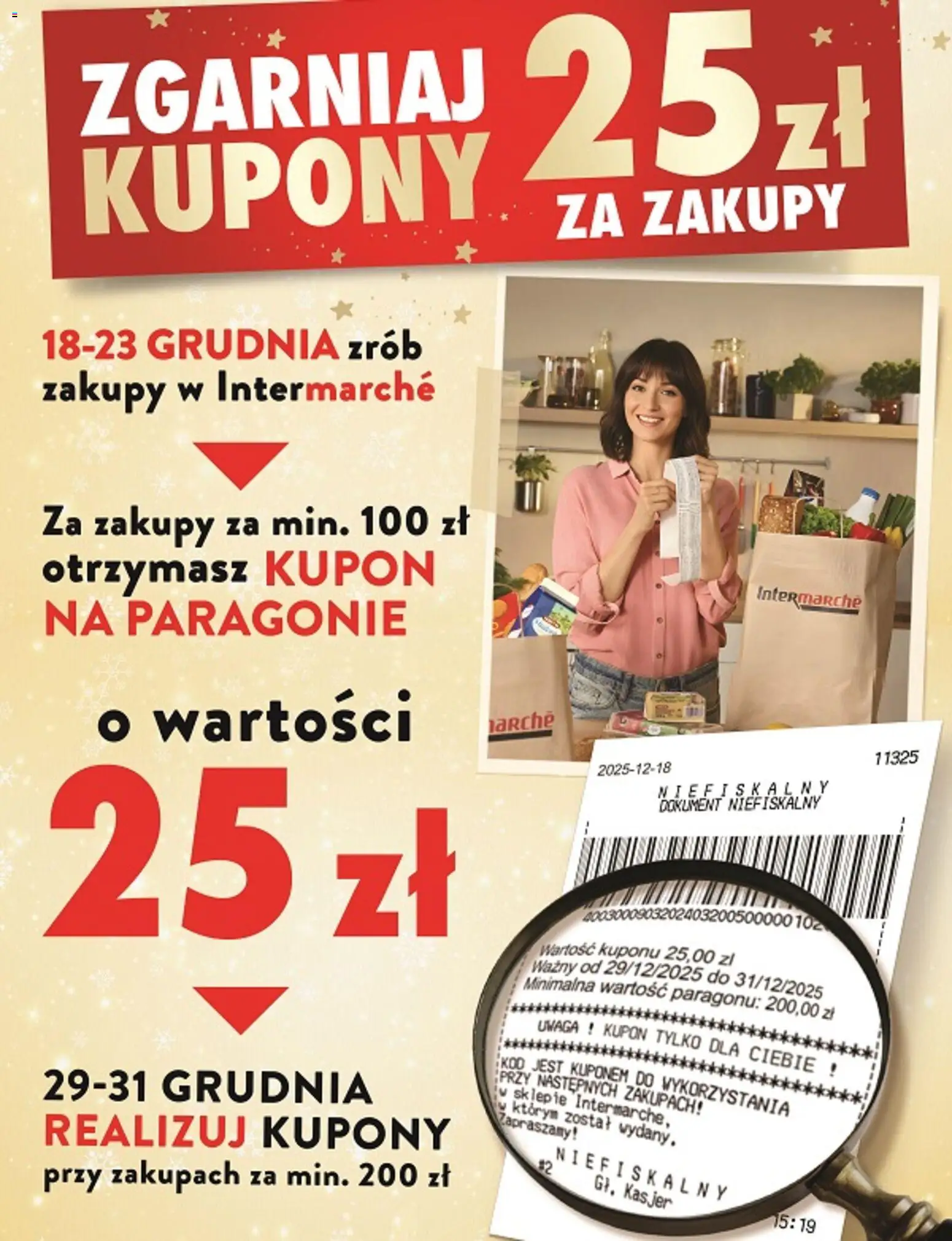 Intermarche Konkurs - Zgarniaj kupony 25 zł za zakupy - strona 1- ważny od 18.12.2025