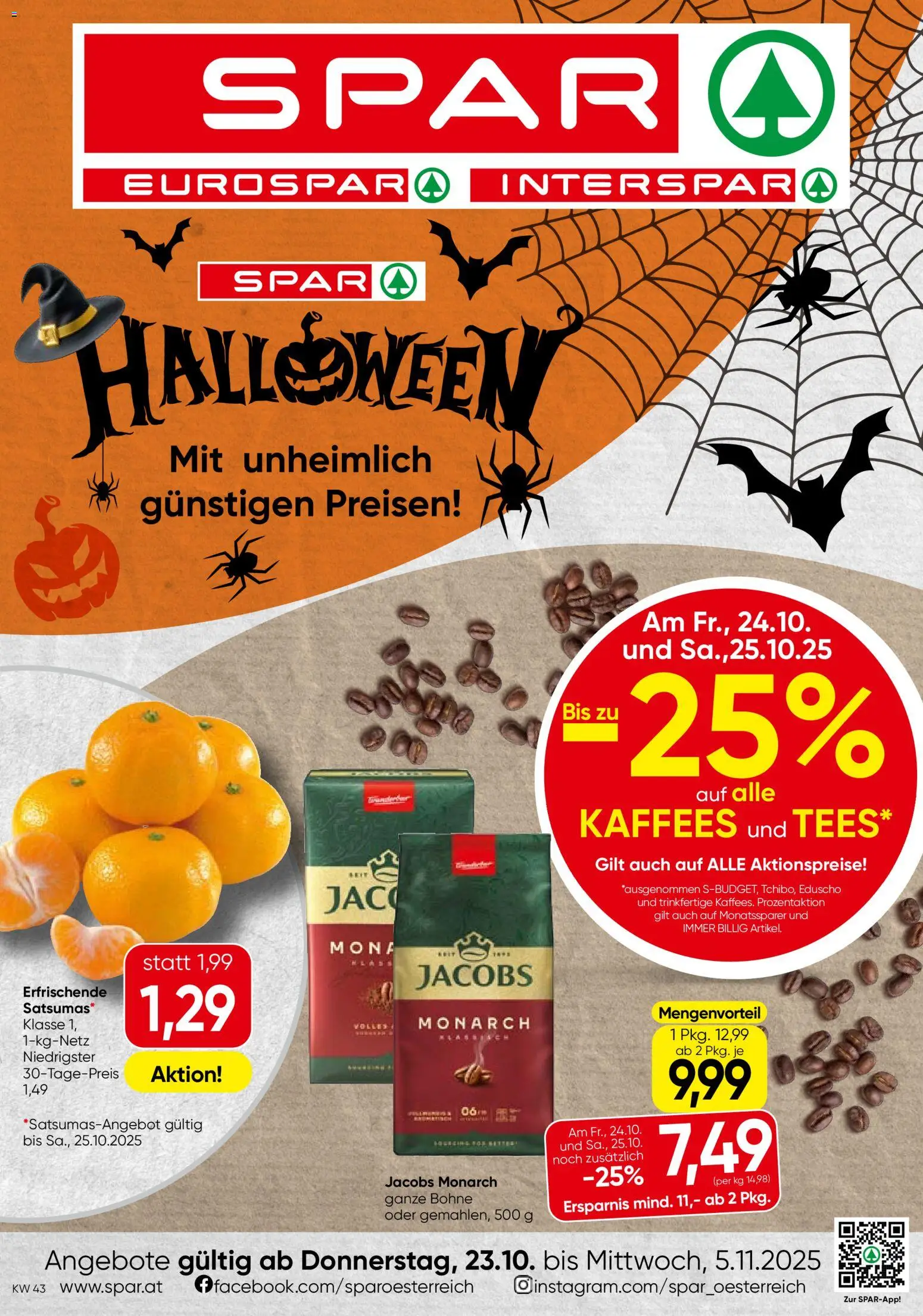 Spar Flugblatt - Salzburg - Seite 1- gültig ab 23.10.2025