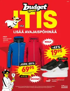 Esikatselu Budget Sport tarjoukset voimassa alkaen 10/11/2025