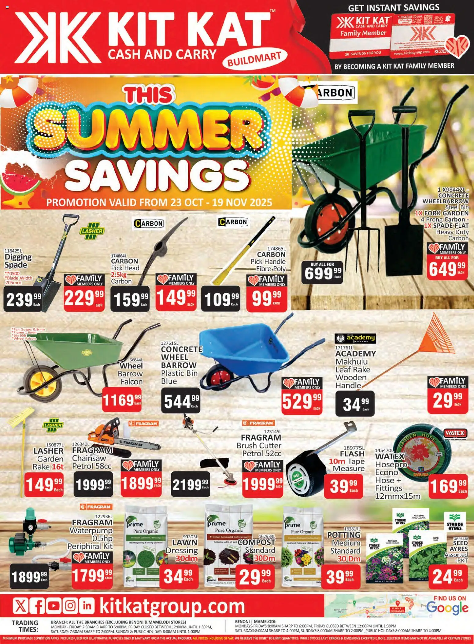 KIT KAT Cash & Carry - Buildmart - Summer Leaflet - page 1- valid from 23/10/2025