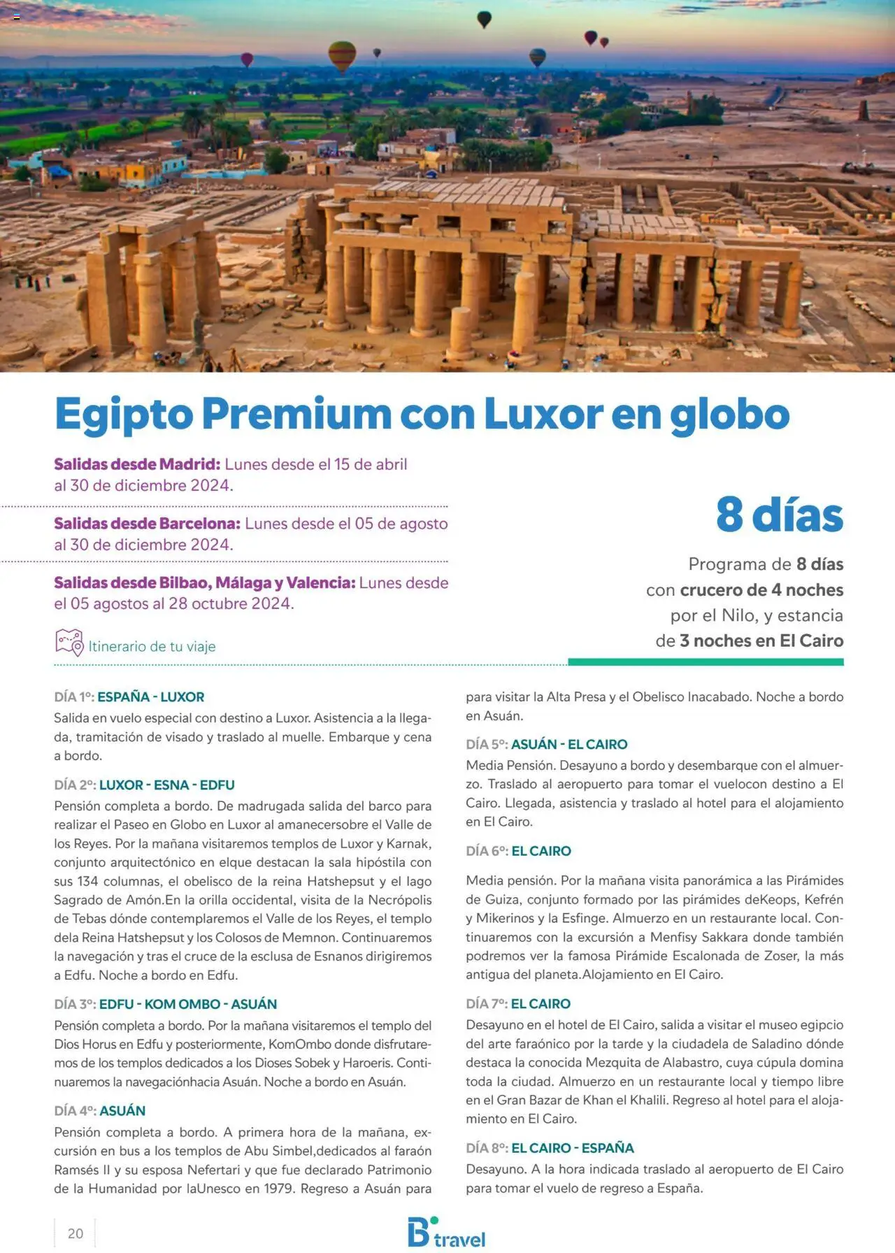 B the travel brand Egipto - Página de 20 - Válido desde 15/04/2024