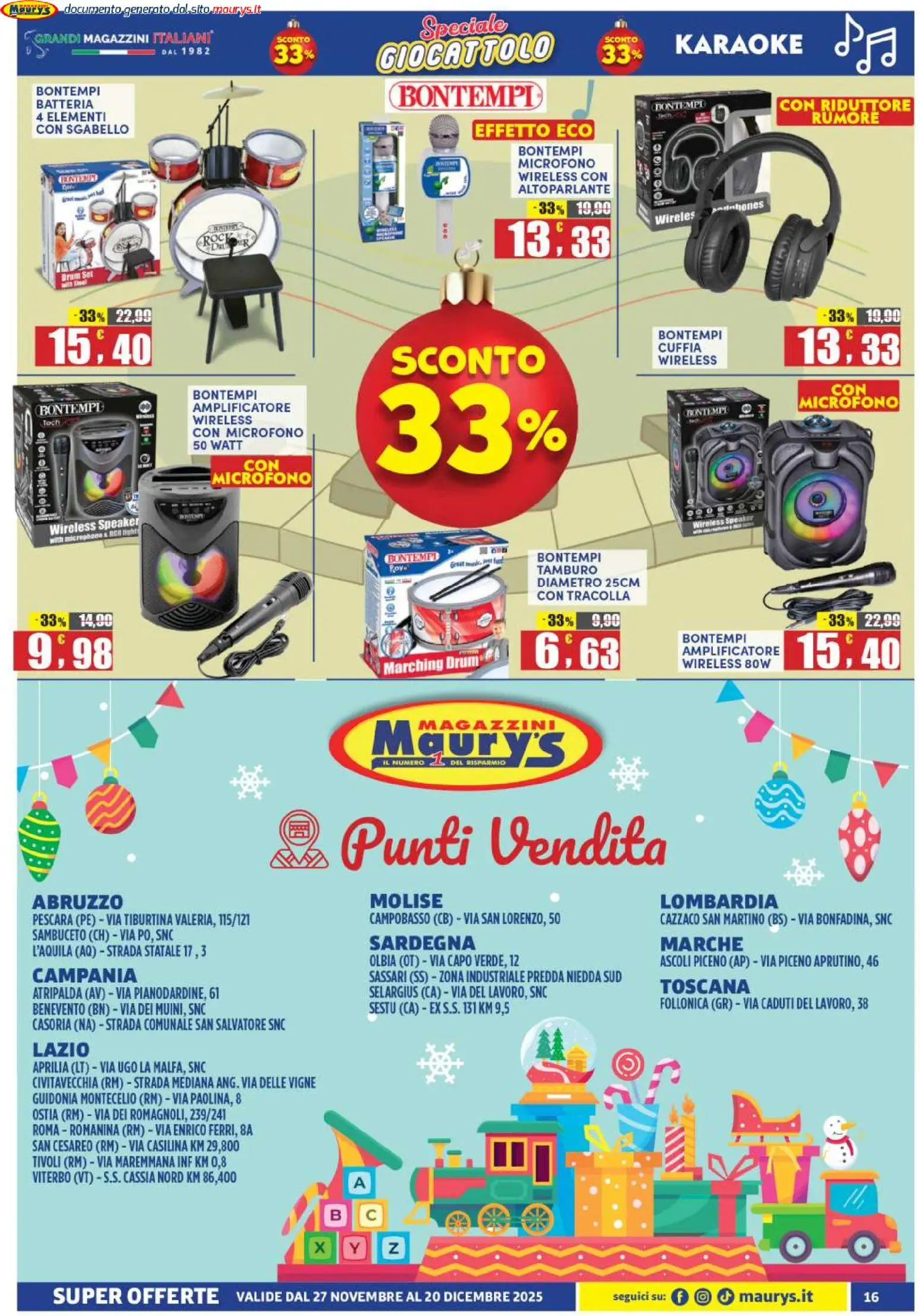 Maury's Giocattolo catalogo - pagina 16 - valido dal 27/11/2025