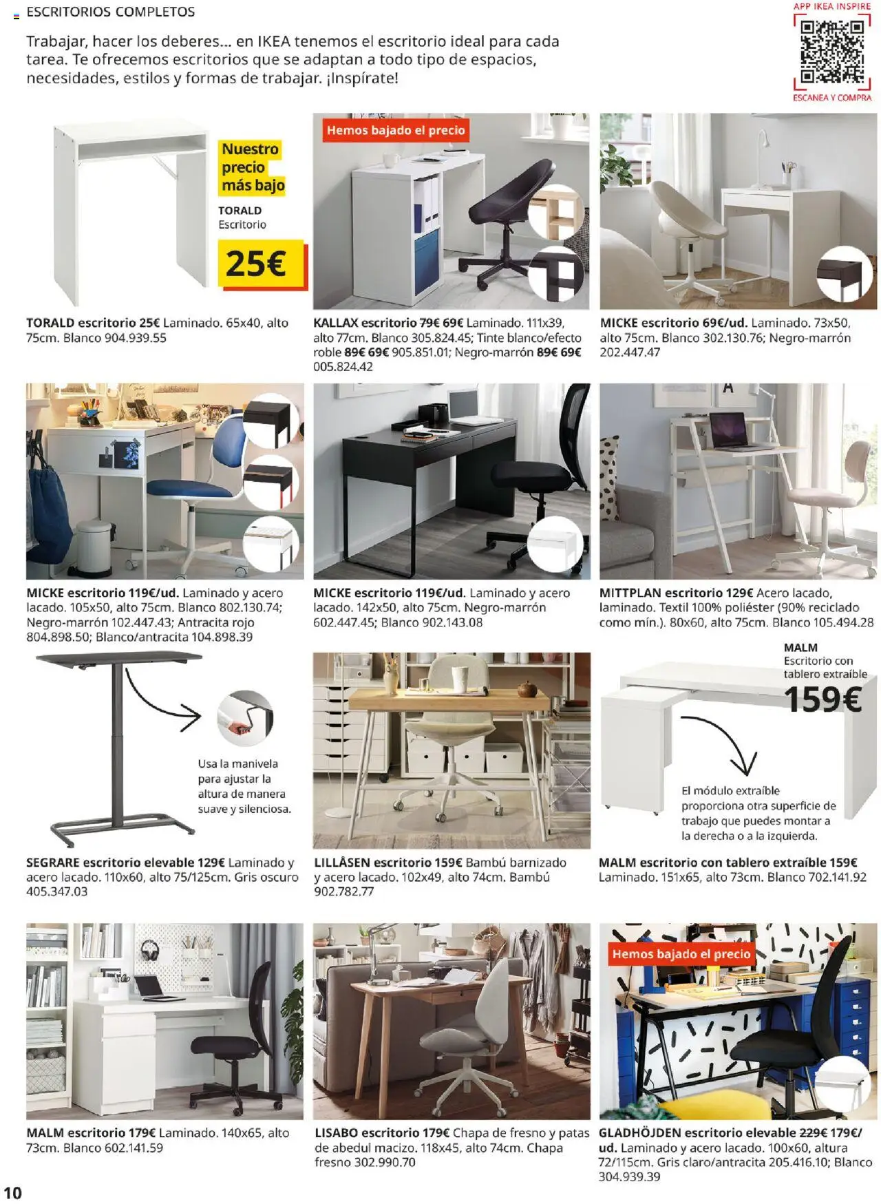 Catálogo IKEA Oficina en casa - Página de 10 - Válido desde 01/09/2025