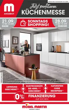 Vorschau Möbel Martin Prospekt  Küchenmesse 	 gültig ab 19.09.2025