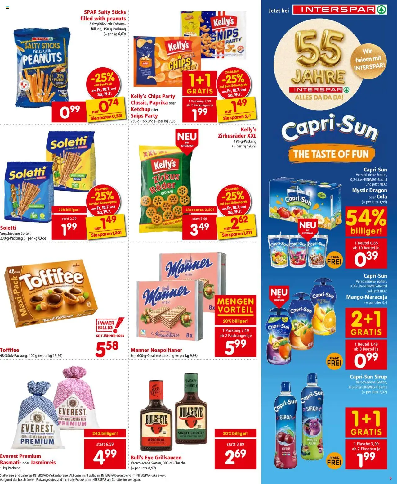 Interspar Flugblatt - Osttirol  - Seite 5- gültig ab 15.07.2025