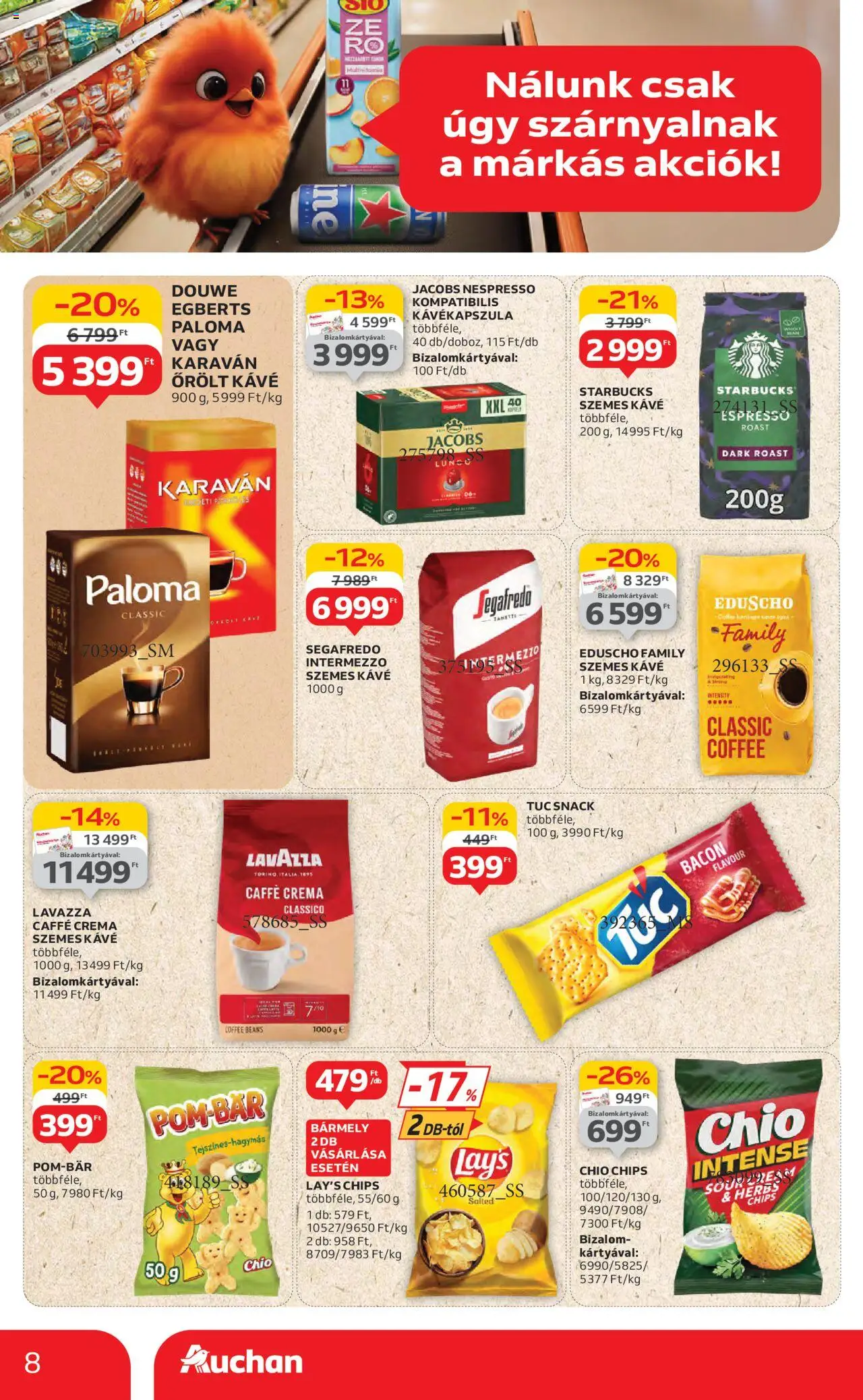 Auchan Hipermarket márkás akciók - 8oldal - érvényes 2025.07.17.-tól