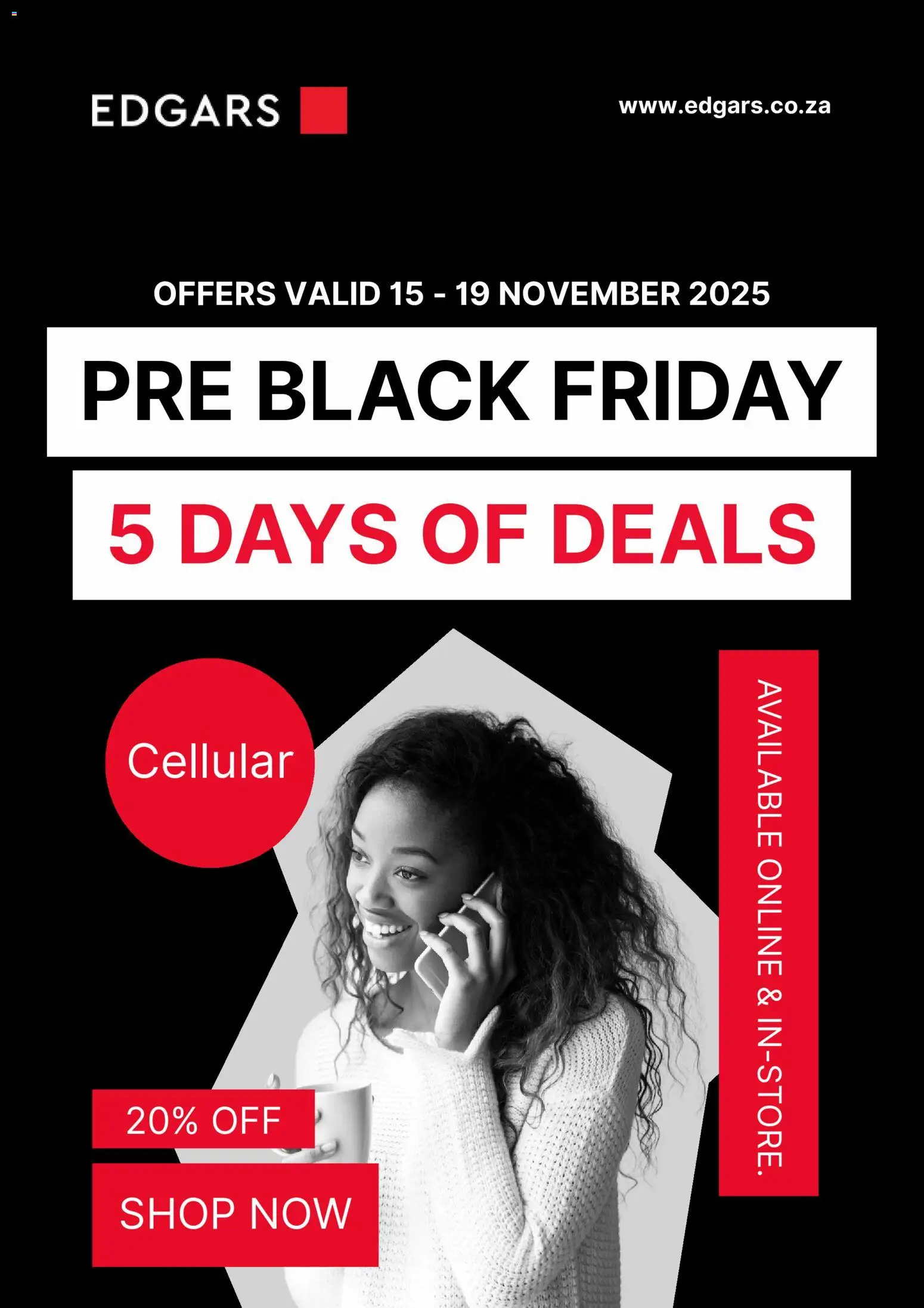 Edgars Black Friday - page 1- valid from 15/11/2025