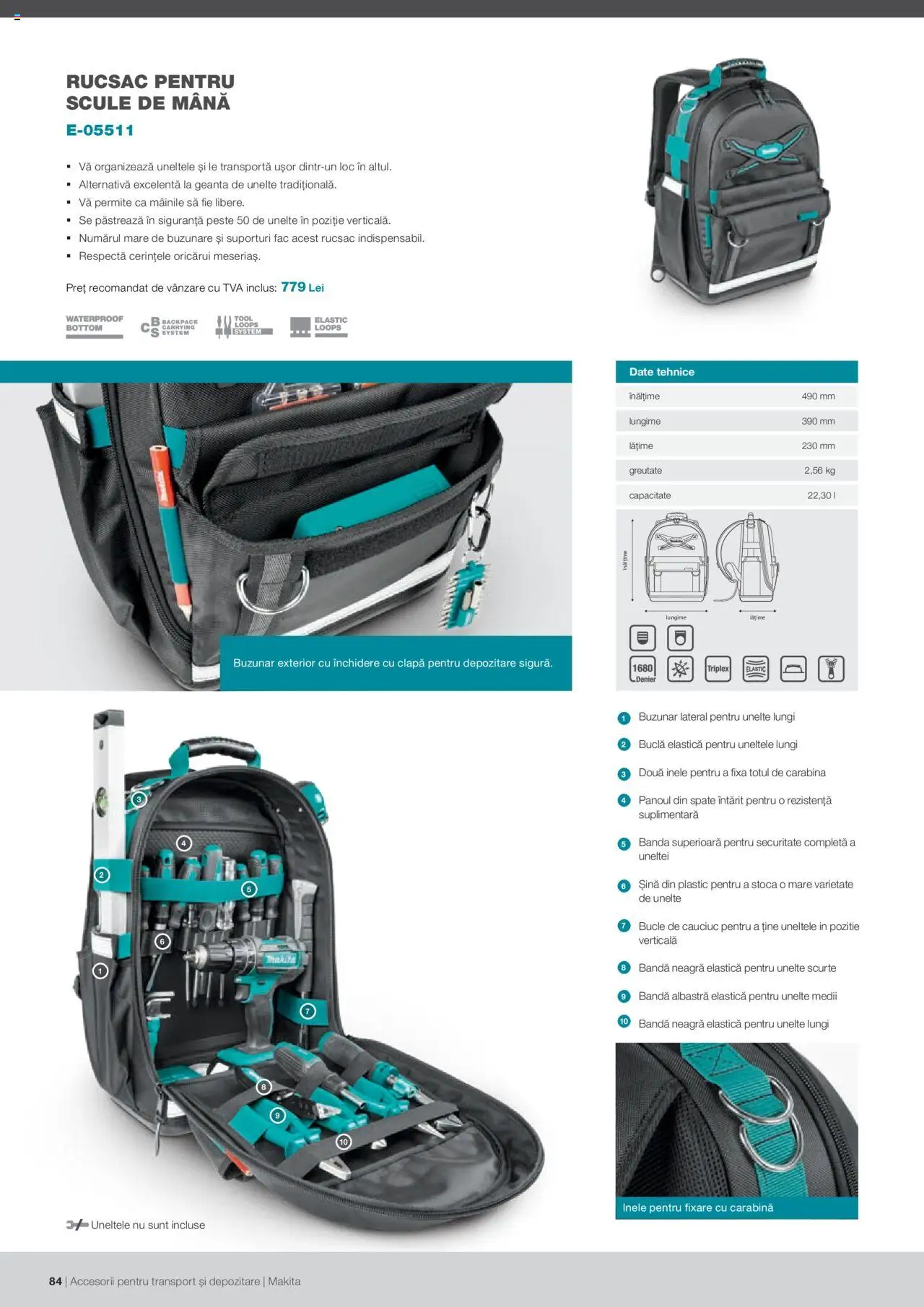 Makita catalog - Accesorii pentru transport si depozitare   - pagina 84- valabil de la 06.09.2021