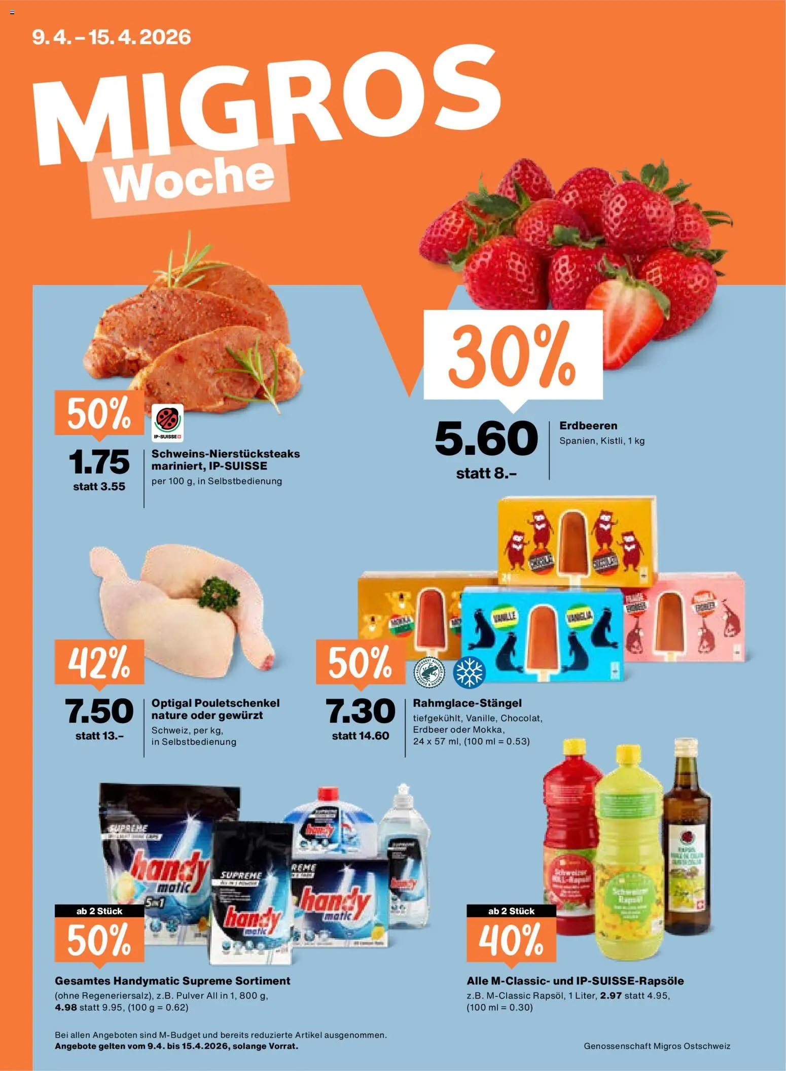 Migros aktionen - Seite 1- gültig ab 09.04.2026