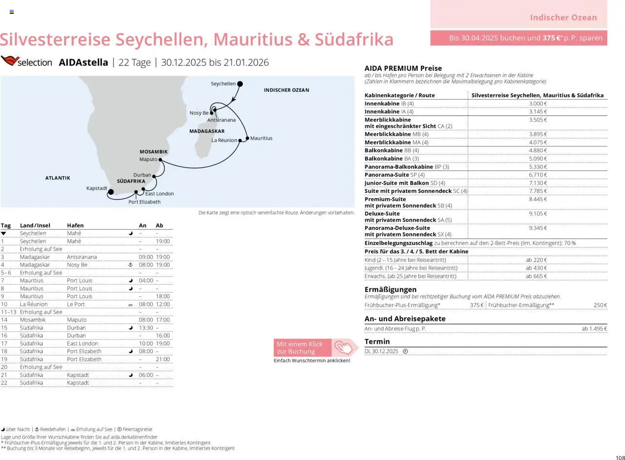Aida Prospekt Winter 2025/26 - Seite 108 - gültig ab 01.10.2025