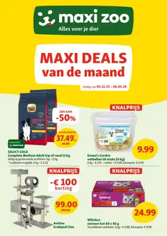 Maxi Zoo folder geldig vanaf 03/12/2025