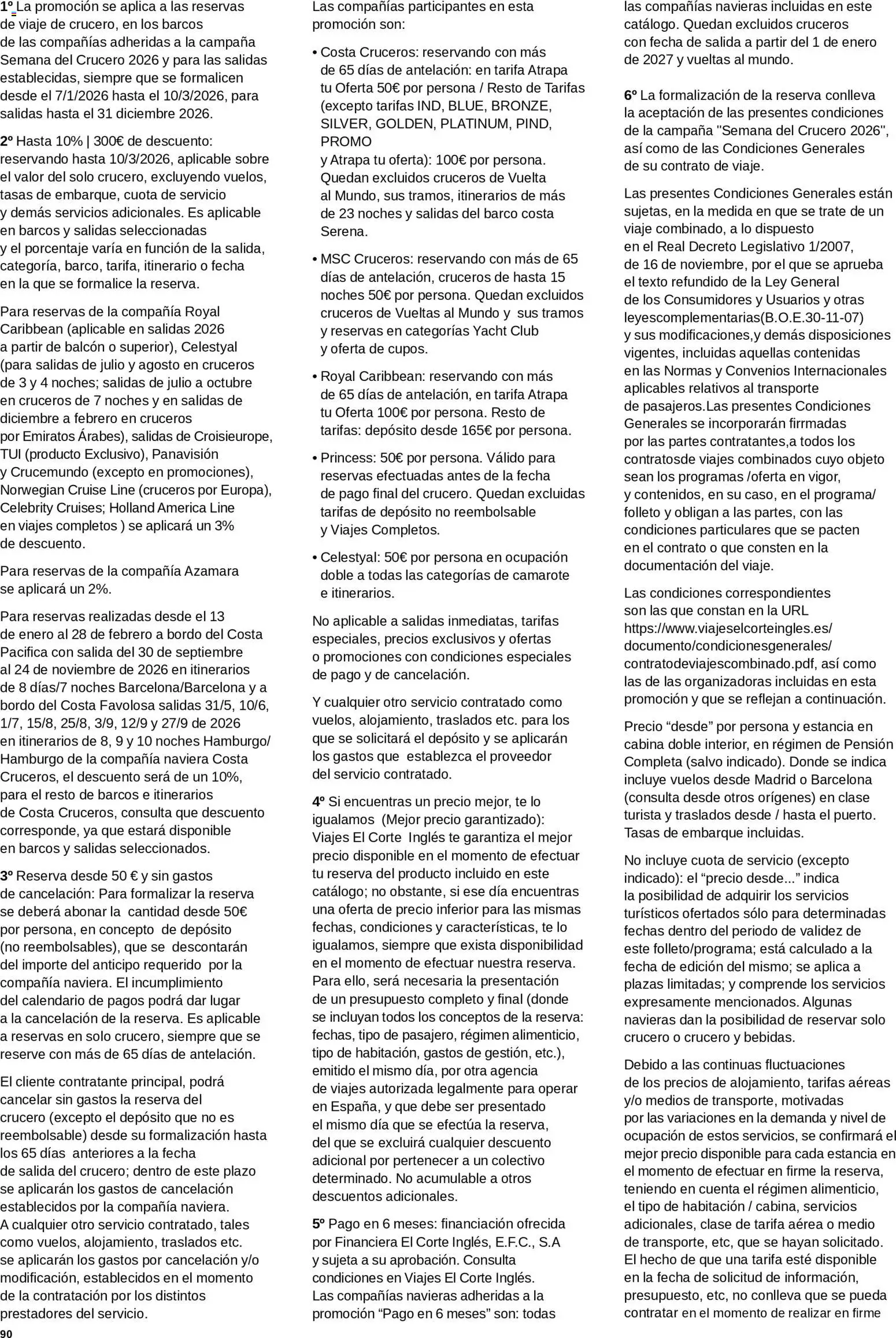 Viajes El Corte Inglés Semana del Crucero - Página de 91 - Válido desde 07/01/2026
