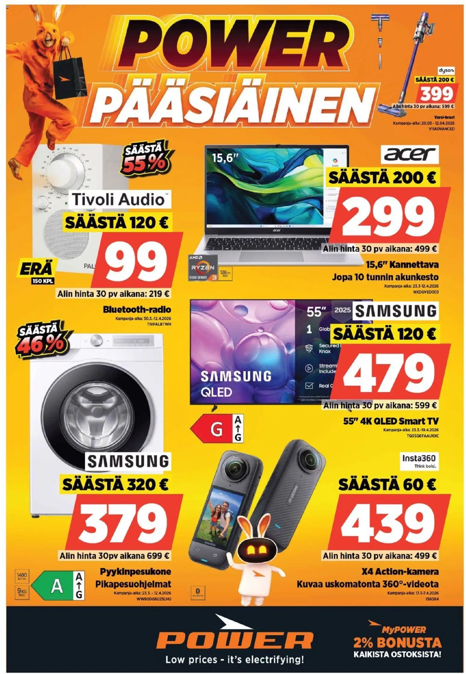 Power tarjoukset - sivu 1- voimassa alkaen 30/03/2026