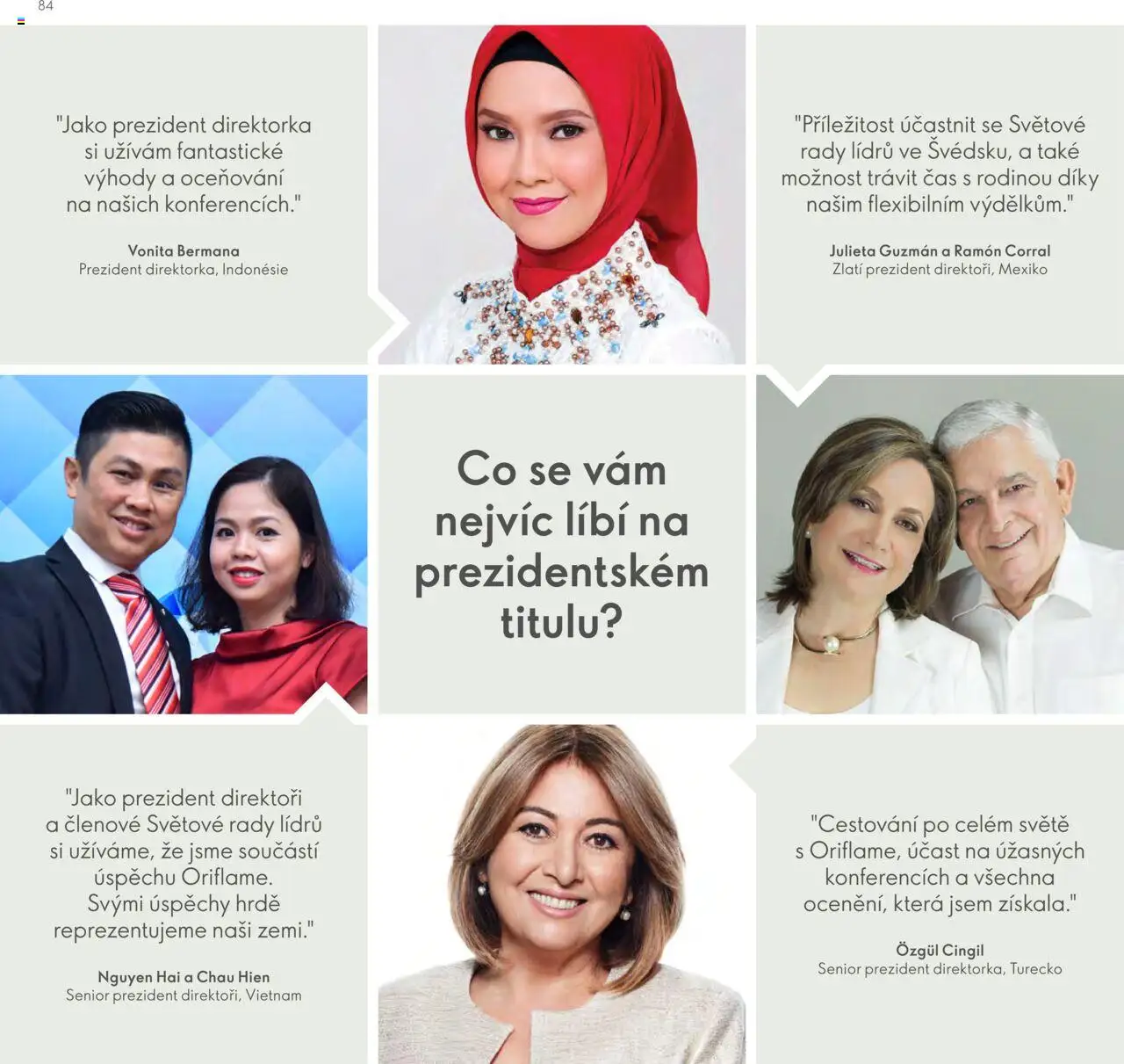 Oriflame katalog Plán odměn pro Brand Partnery - strana 84- platný od 10.04.2025