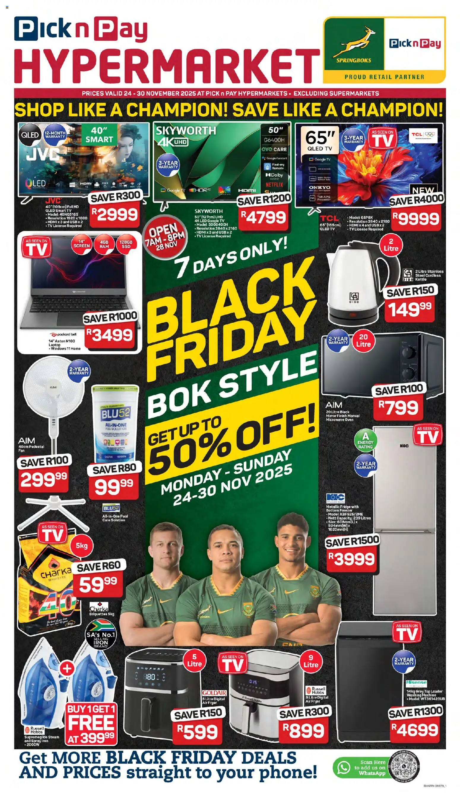 Pick n Pay Black Friday - page 1- valid from 24/11/2025