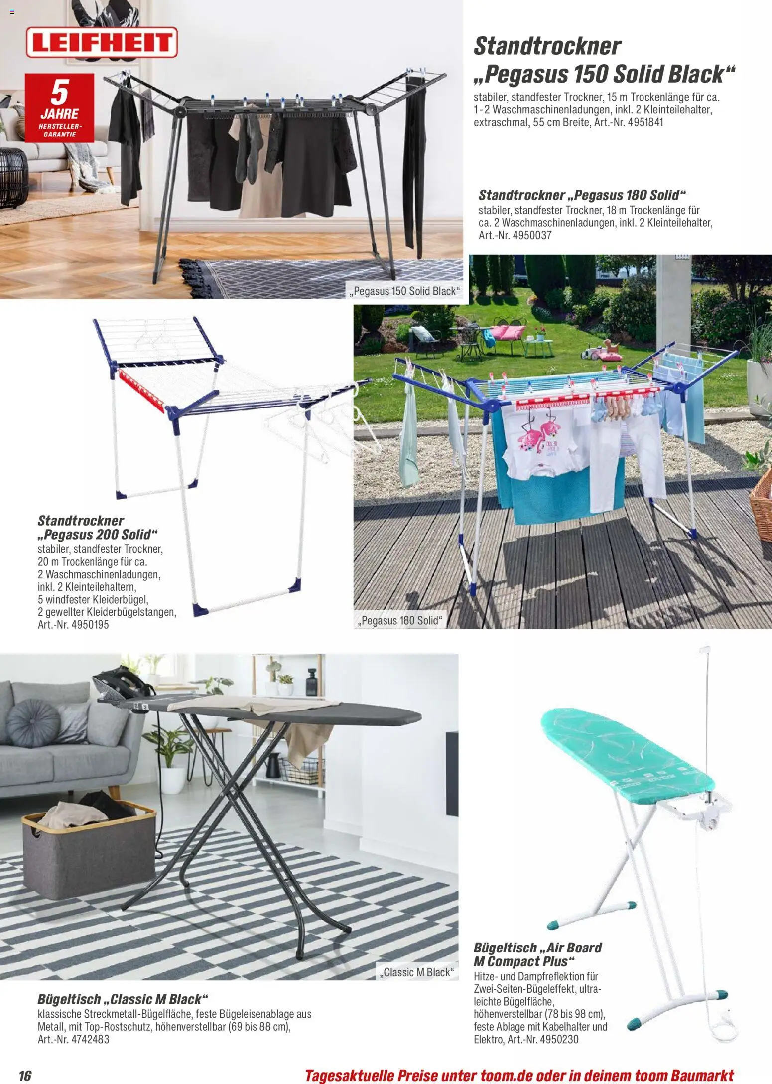 Toom Baumarkt  Wohnen & Haushalt 2026 - Seite 16 - gültig ab 01.01.2026