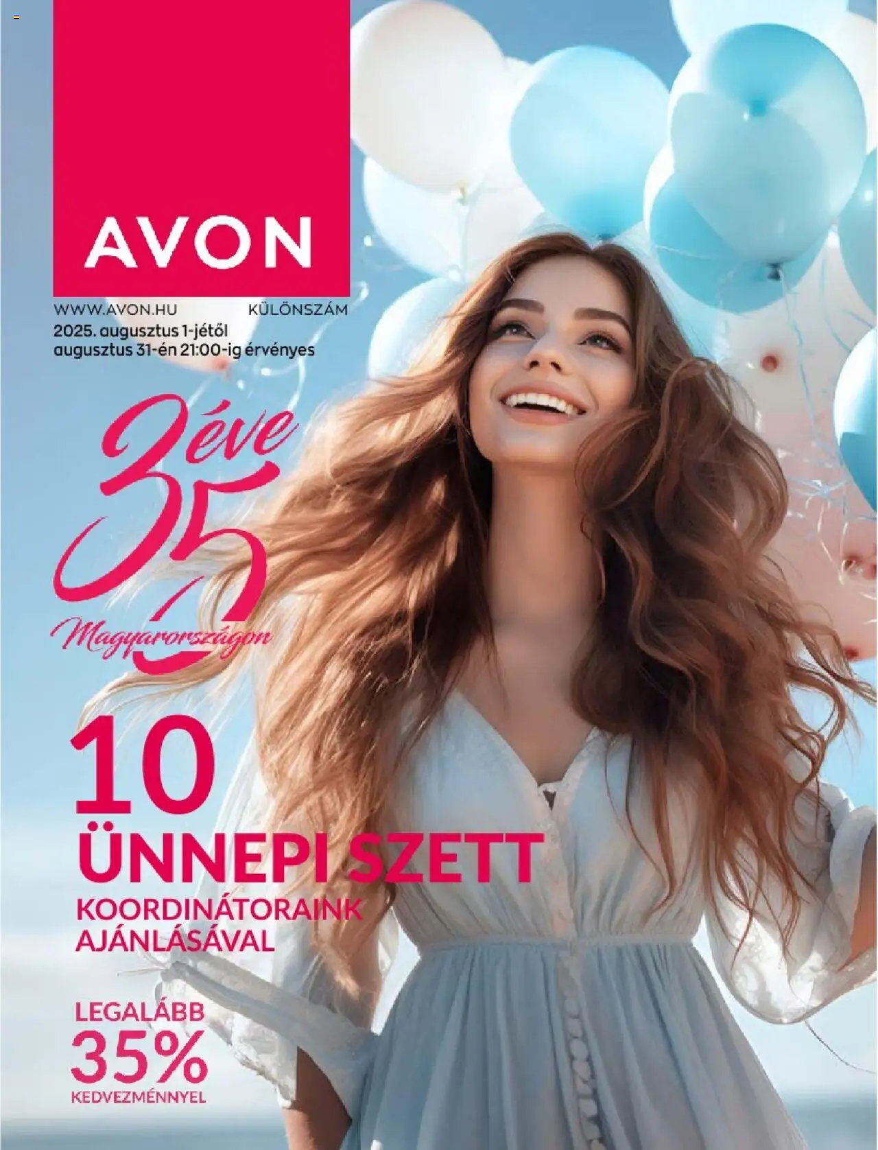AVON katalógus - Nyári katalógus - 1oldal - érvényes 2025.08.01.-tól