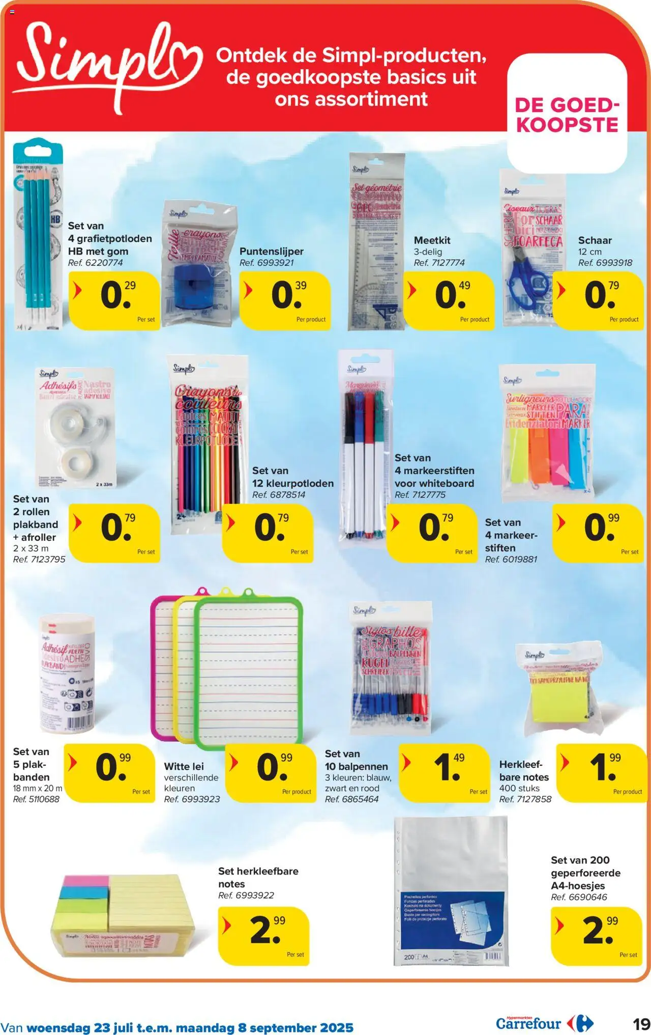 Carrefour - Hypermarkten Back to School - pagina 19- geldig vanaf 23/07/2025