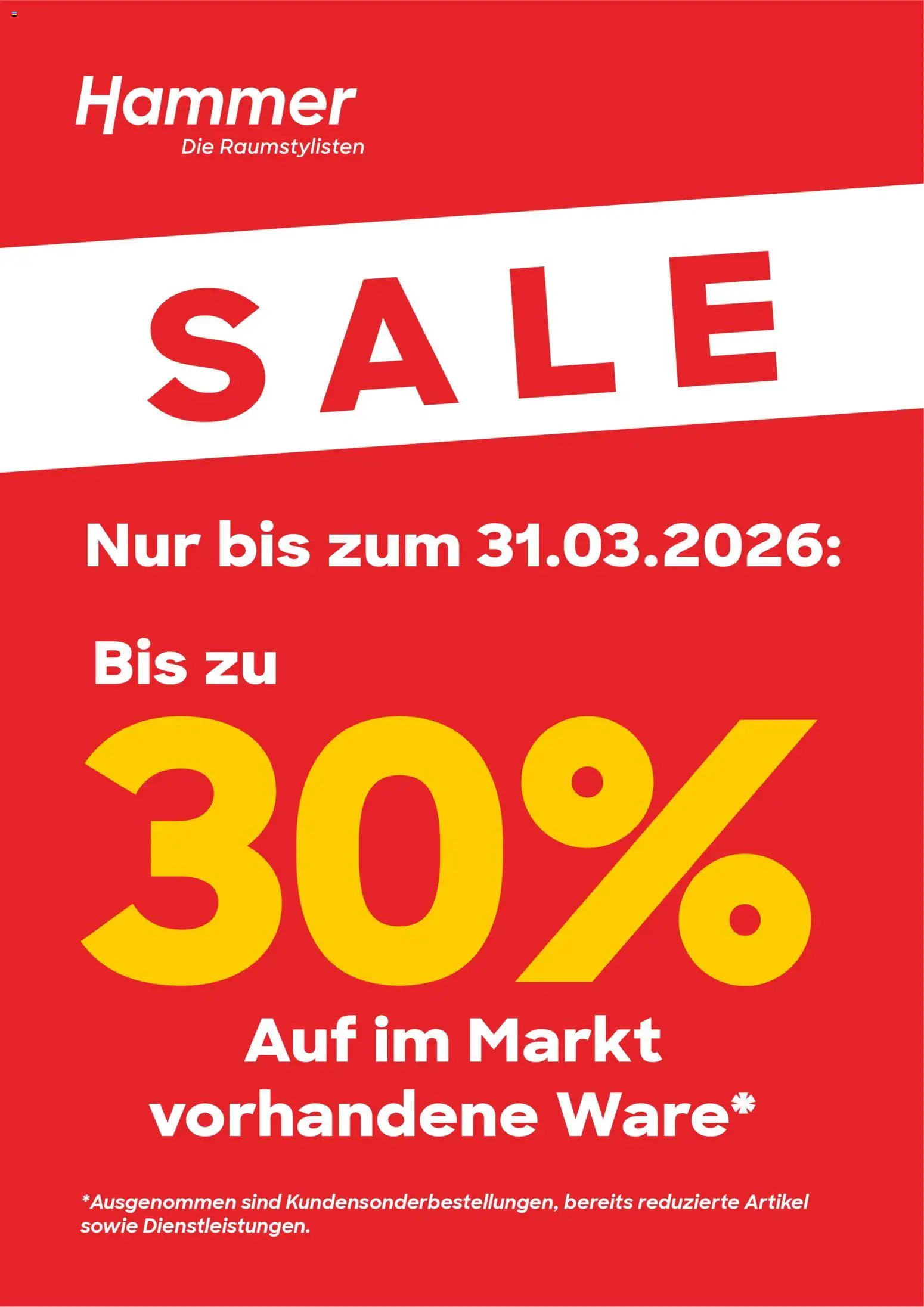 Hammer Zuhause Prospekt 	 - Seite 1 - gültig ab 02.03.2026