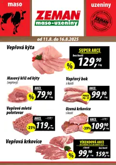 Náhled Prodejny Zeman leták platný od 11.08.2025