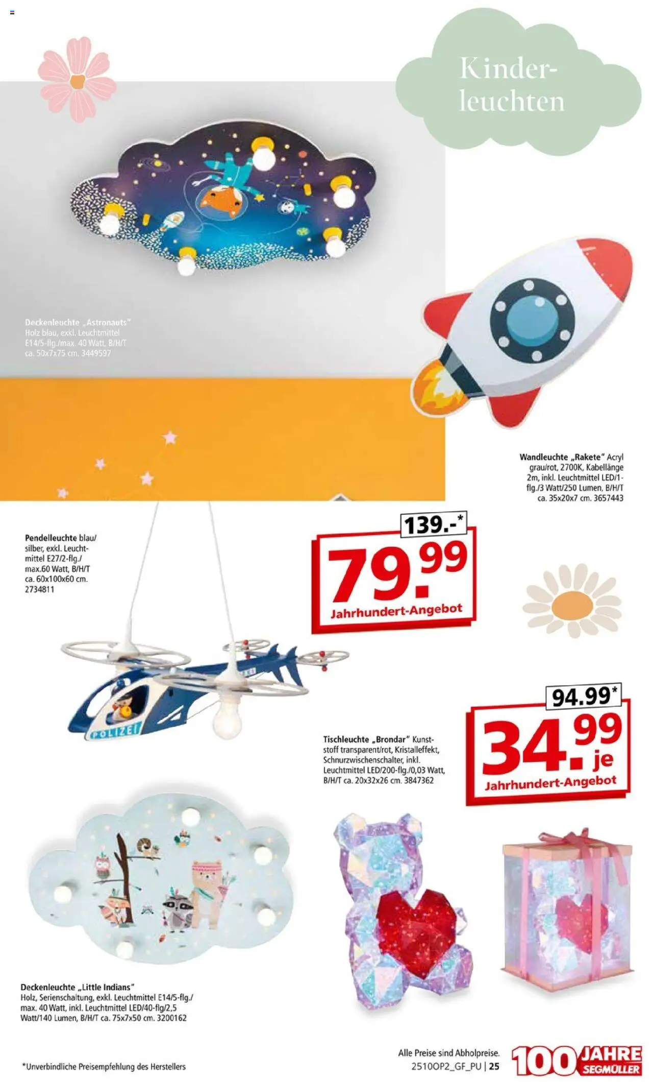 Segmüller Leuchten Spezial - Seite 25 - gültig ab 29.09.2025