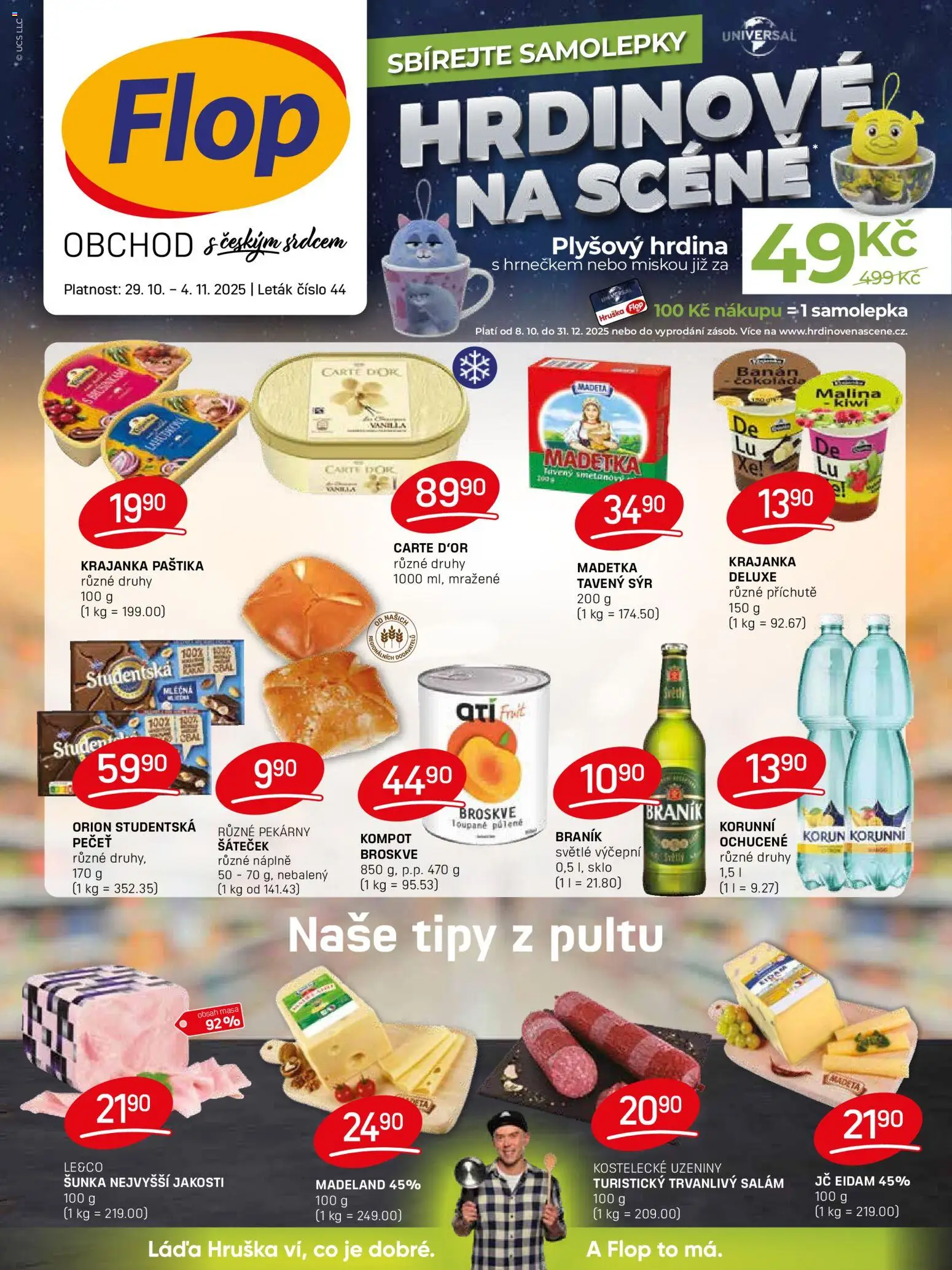 Flop leták - strana 1- platný od 29.10.2025