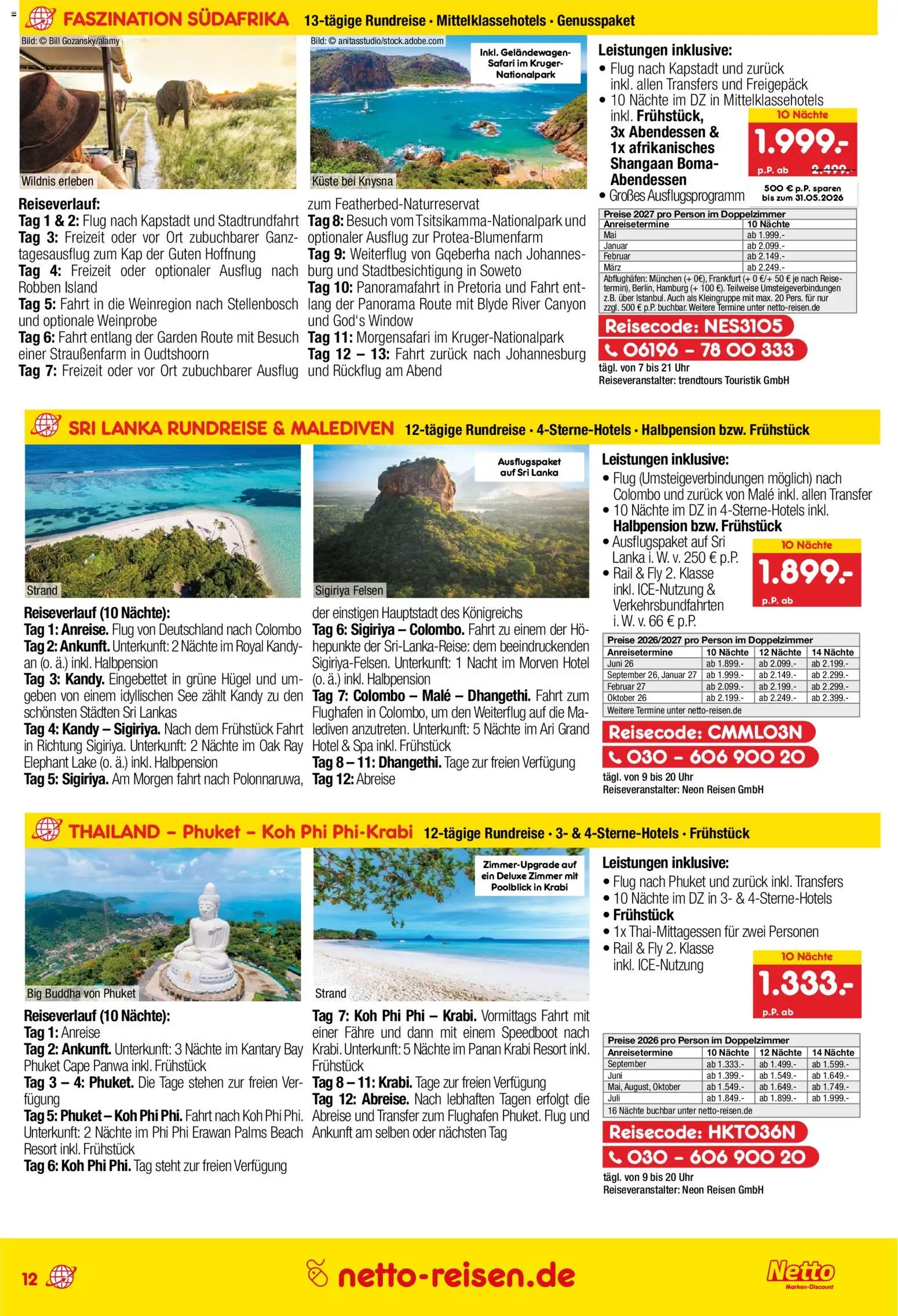 Netto Reisen Prospekt 	 - Seite 12 - gültig ab 30.04.2026