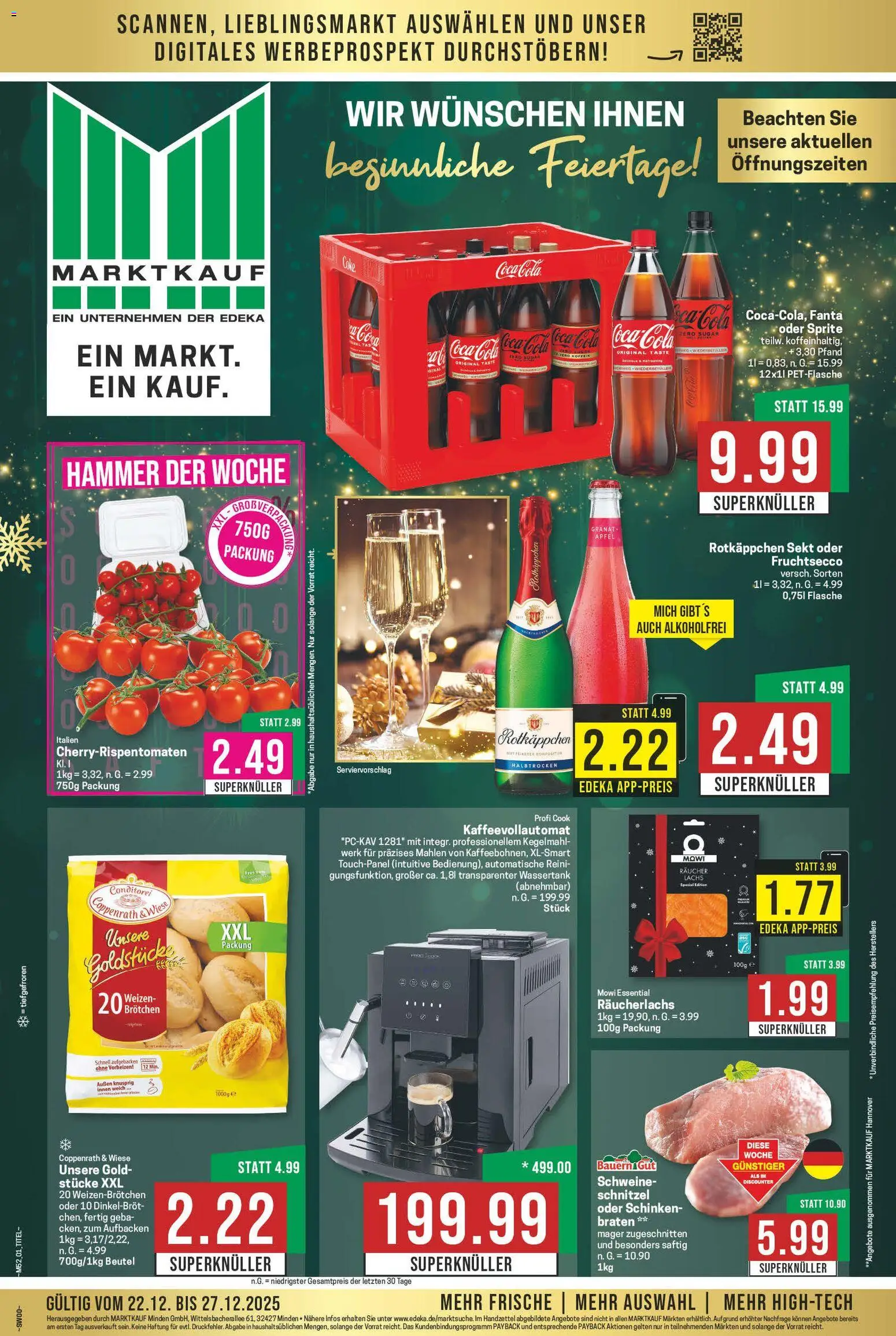Marktkauf Prospekt 	 - Seite 1 - gültig ab 22.12.2025