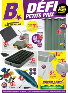 Aperçu Bazarland catalogue valable à partir du 25/03/2026