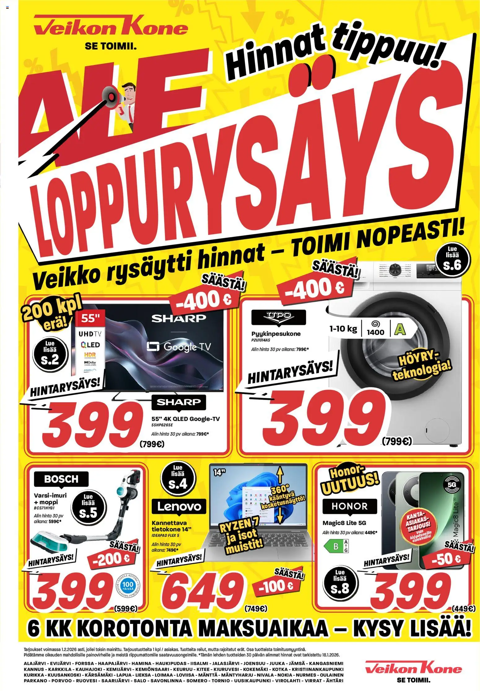 Veikon Kone tarjoukset - sivu 1- voimassa alkaen 19/01/2026