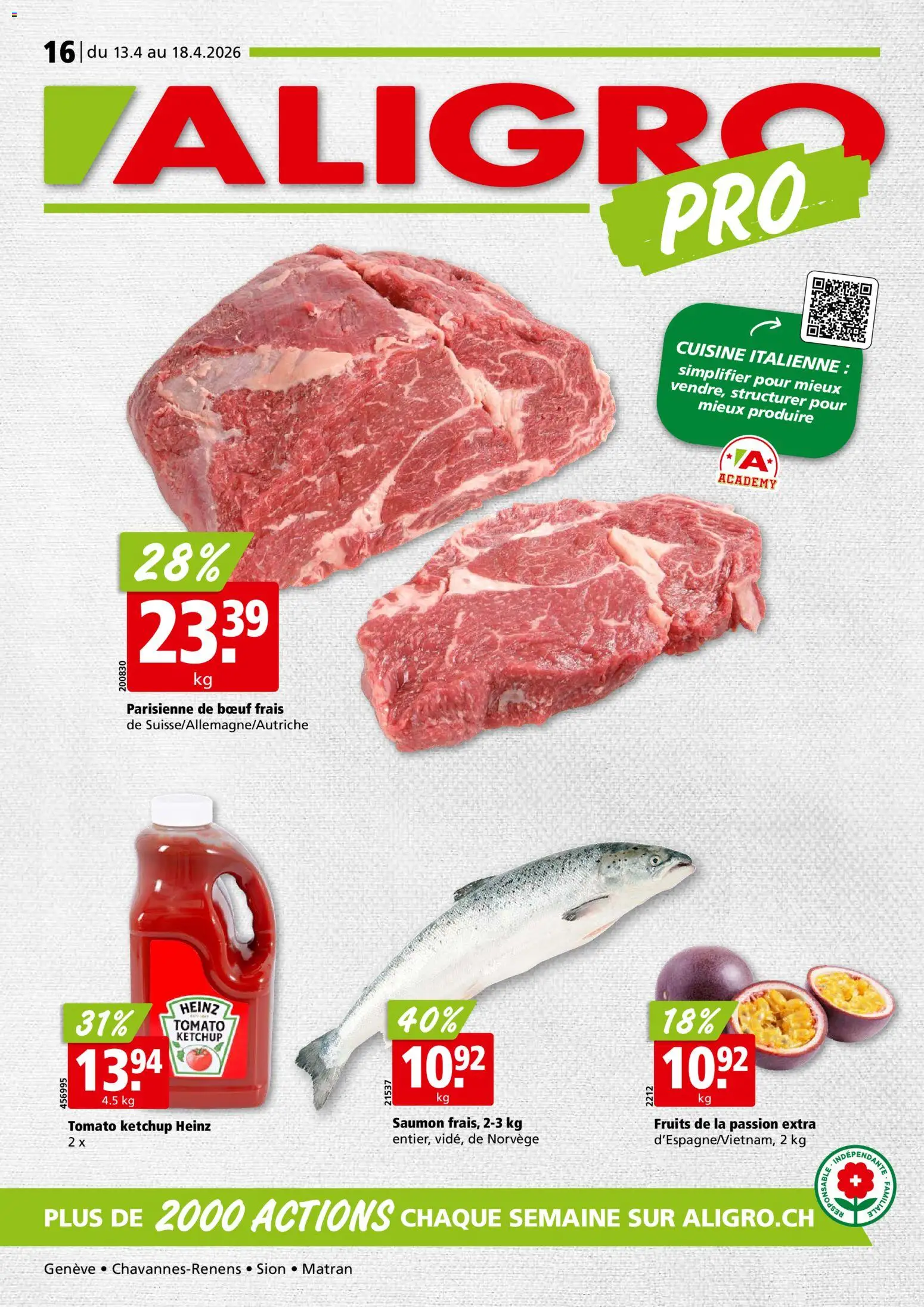 Aligro aktionen - Seite 1- gültig ab 13.04.2026