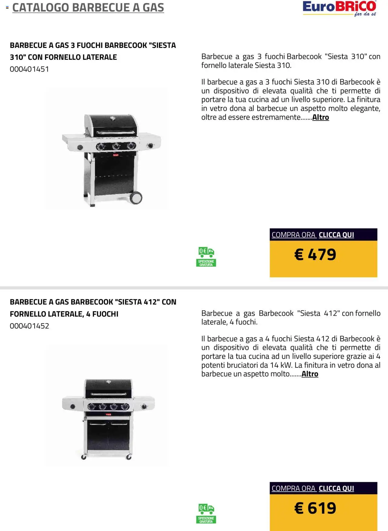 Eurobrico Barbecue a Gas catalogo - pagina 19 - valido dal 23/07/2025