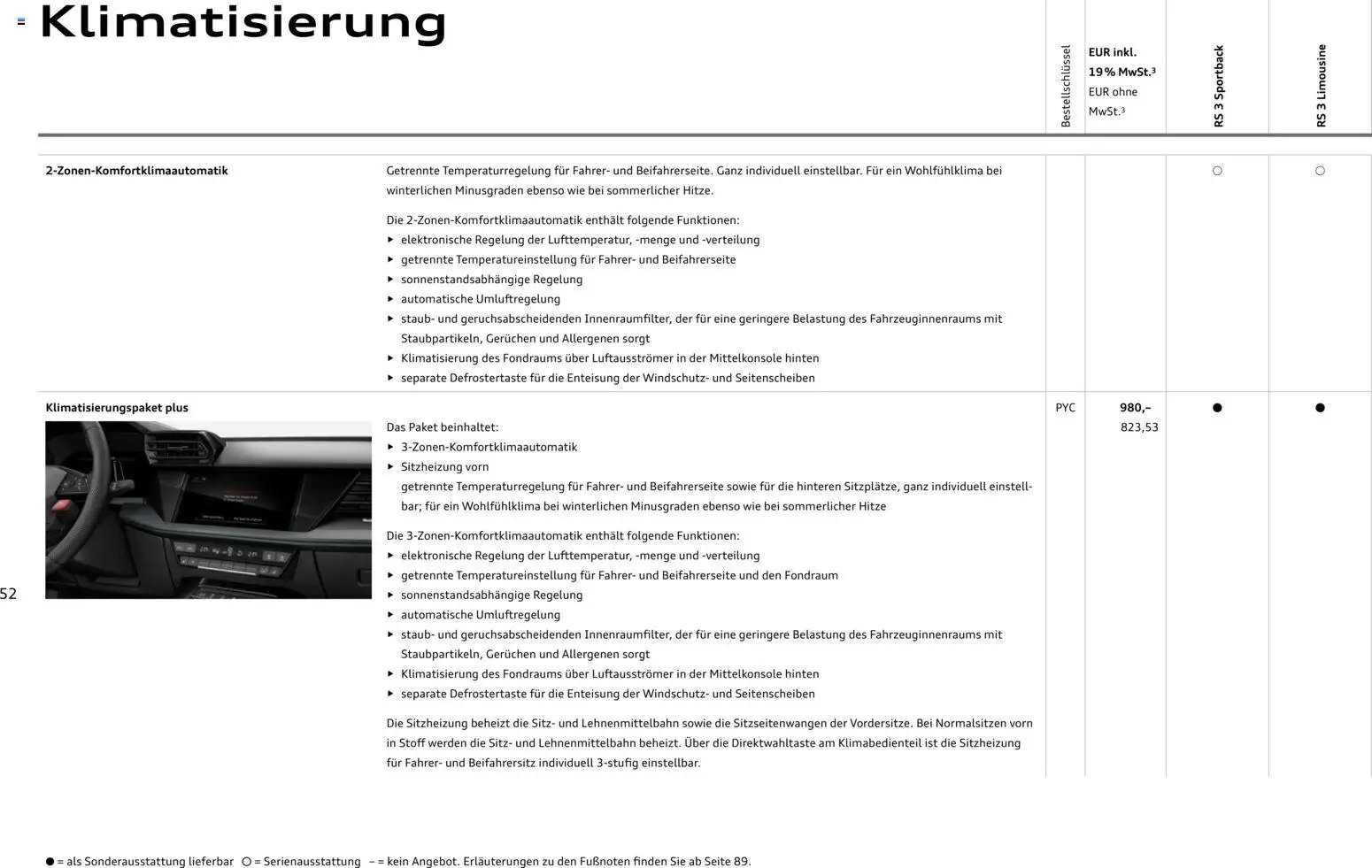 Audi RS 3 Sportback / RS 3 Limousine - Seite 52 - gültig ab 28.10.2025